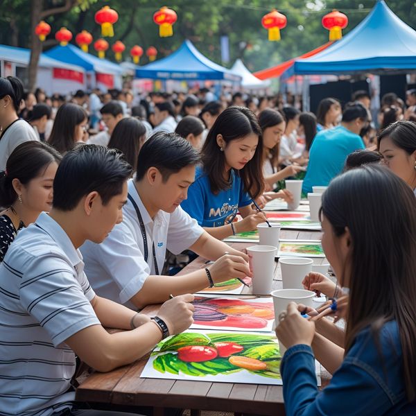 Cốc giấy Hà Nội giúp phục vụ nhanh cho sự kiện và festival đông người