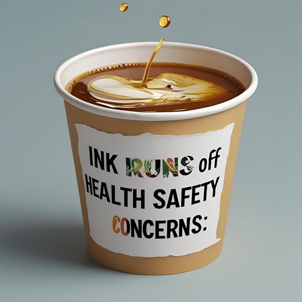 mực in cốc giấy bị trôi gây lo ngại an toàn sức khỏe