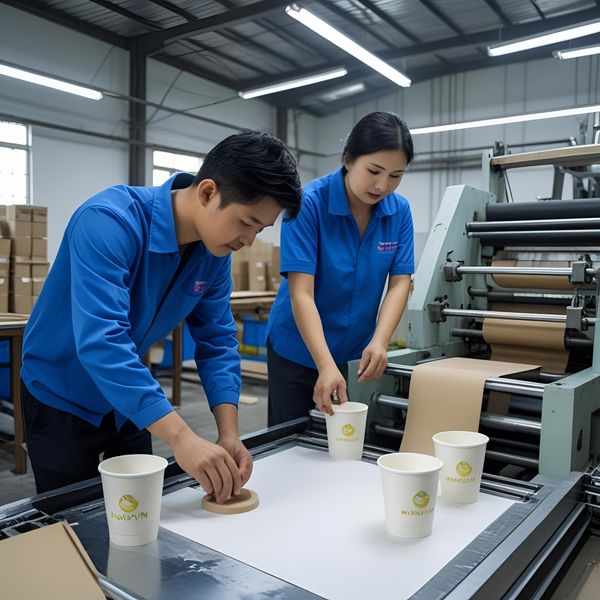 xưởng in logo cốc giấy miền Bắc uy tín MAYAFOODVN