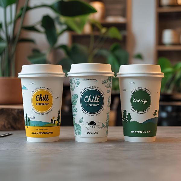 đồng bộ nhận diện thương hiệu trên cốc giấy