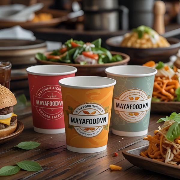 cốc giấy in logo tăng nhận diện thương hiệu quán mới