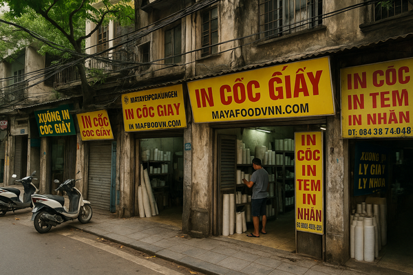 Nhà in cốc giấy tại Hà Nội đa dạng nhưng chất lượng không đồng đều