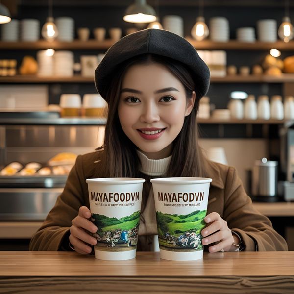 cốc giấy miền Bắc thiết kế đẹp sống ảo