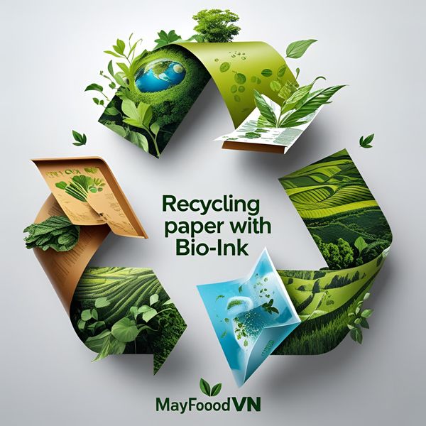 quá trình in cốc giấy sử dụng mực sinh học khô chậm