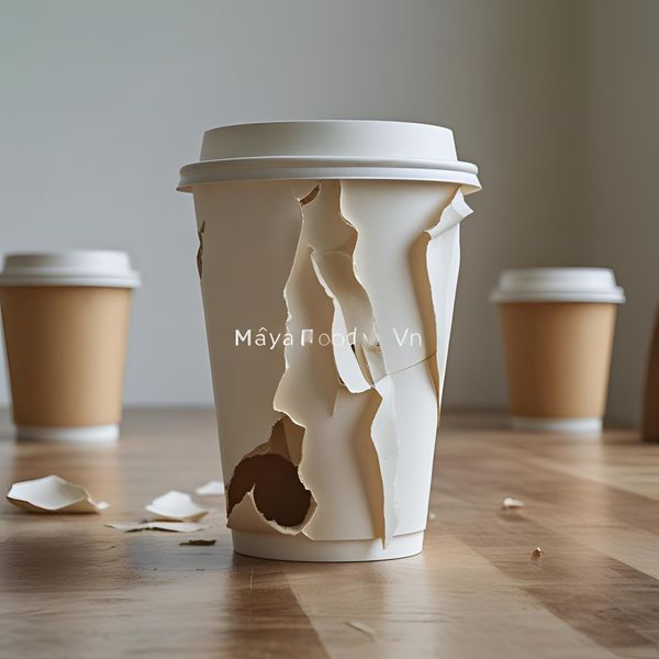 cốc giấy bong tróc Hà Nội - lỗi in mờ, tróc lớp ngoài