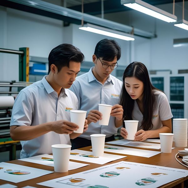 kiểm tra mẫu proof trước khi in nhanh cốc giấy số lượng lớn