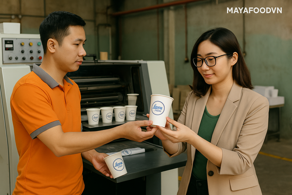 MAYAFOODVN cung cấp mẫu in thử logo để khách duyệt trước khi sản xuất