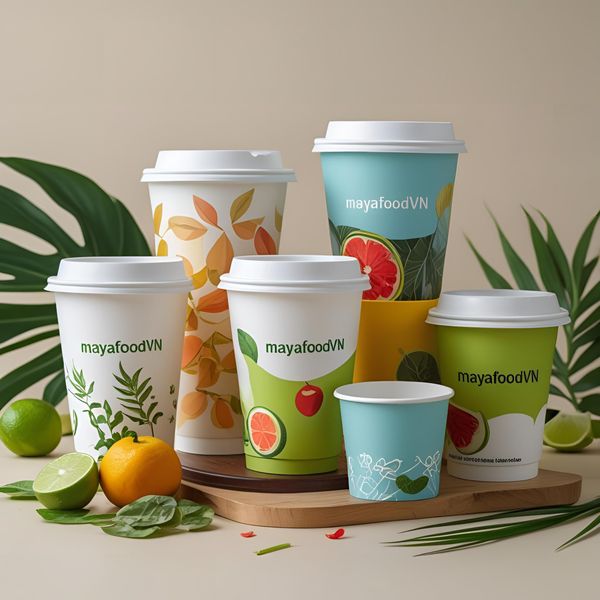 Mayafoodvn cung cấp cốc nhựa in logo cá nhân tại Hà Nội