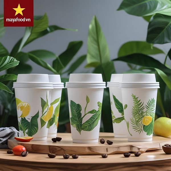 cốc nhựa dùng một lần tại quán cà phê ở Hà Nội trước khi áp phí rác mới