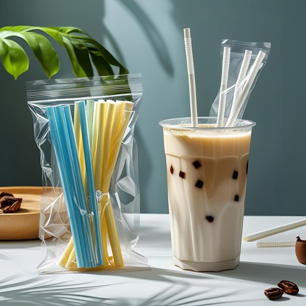 ống hút PLA bọc màng vệ sinh cho đồ uống lạnh