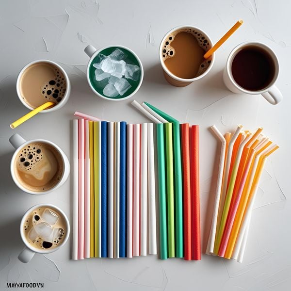 các loại ống hút giấy phù hợp menu quán F&B miền Bắc