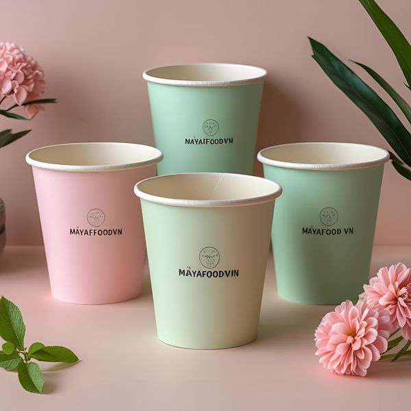 cốc giấy pastel ngọt ngào được giới trẻ yêu thích