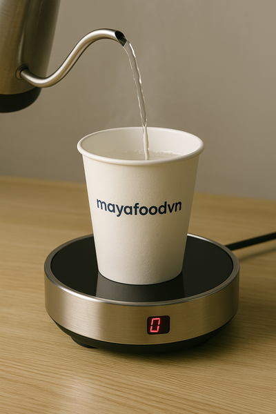 test nước nóng của Mayafoodvn