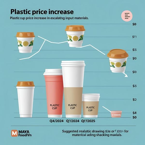 Giá cốc nhựa hai ngăn cao hơn cốc giấy thông thường khiến chủ quán cân nhắc.