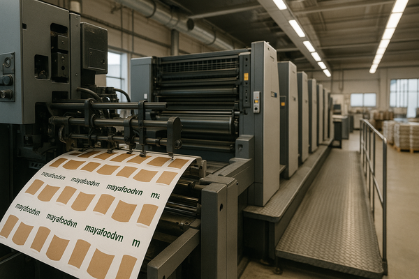 nhà in cốc giấy Hà Nội sử dụng công nghệ offset chống lem màu