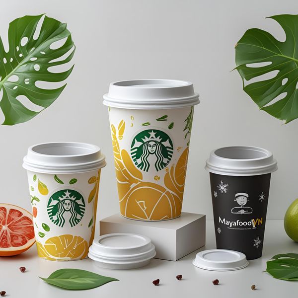 cốc giấy có nắp giúp giữ lạnh thay thế nắp cốc nhựa kiểu mới