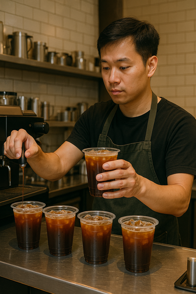 quán trà sữa sử dụng dịch vụ in ly nhựa