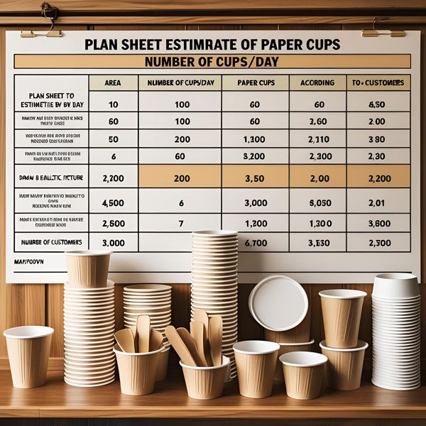số lượng in cốc giấy quán mới mở cần ước lượng chính xác để tối ưu chi phí