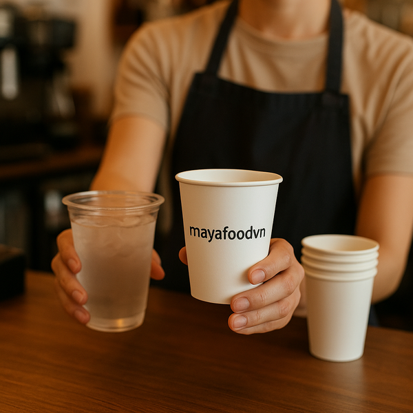 Khách hàng Hà Nội chuyển sang dùng cốc giấy thay cốc nhựa