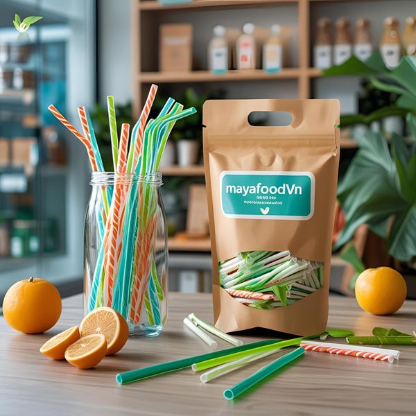 Mayafoodvn cung cấp ống hút sinh học đa dạng cho quán cà phê miền Bắc