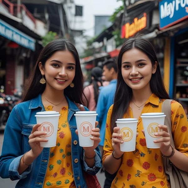 xu hướng dùng cốc giấy Hà Nội 2025