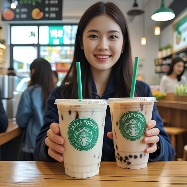 Khách hàng miền Bắc ưu tiên quán thay thế ống hút nhựa bằng ống hút xanh.