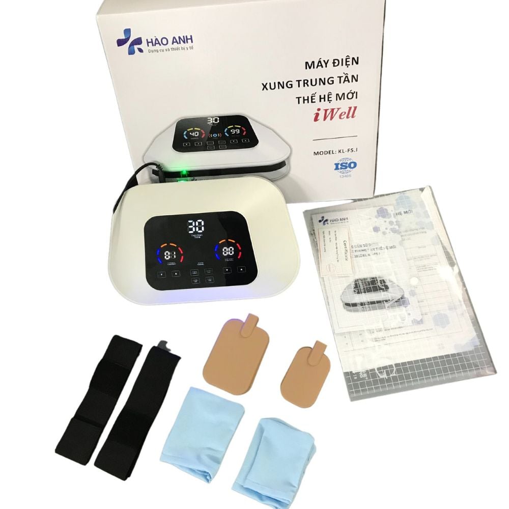 Đầy đủ tiện ích với máy điện xung Emwel- Bộ phụ kiện đáng giá cho sức khỏe