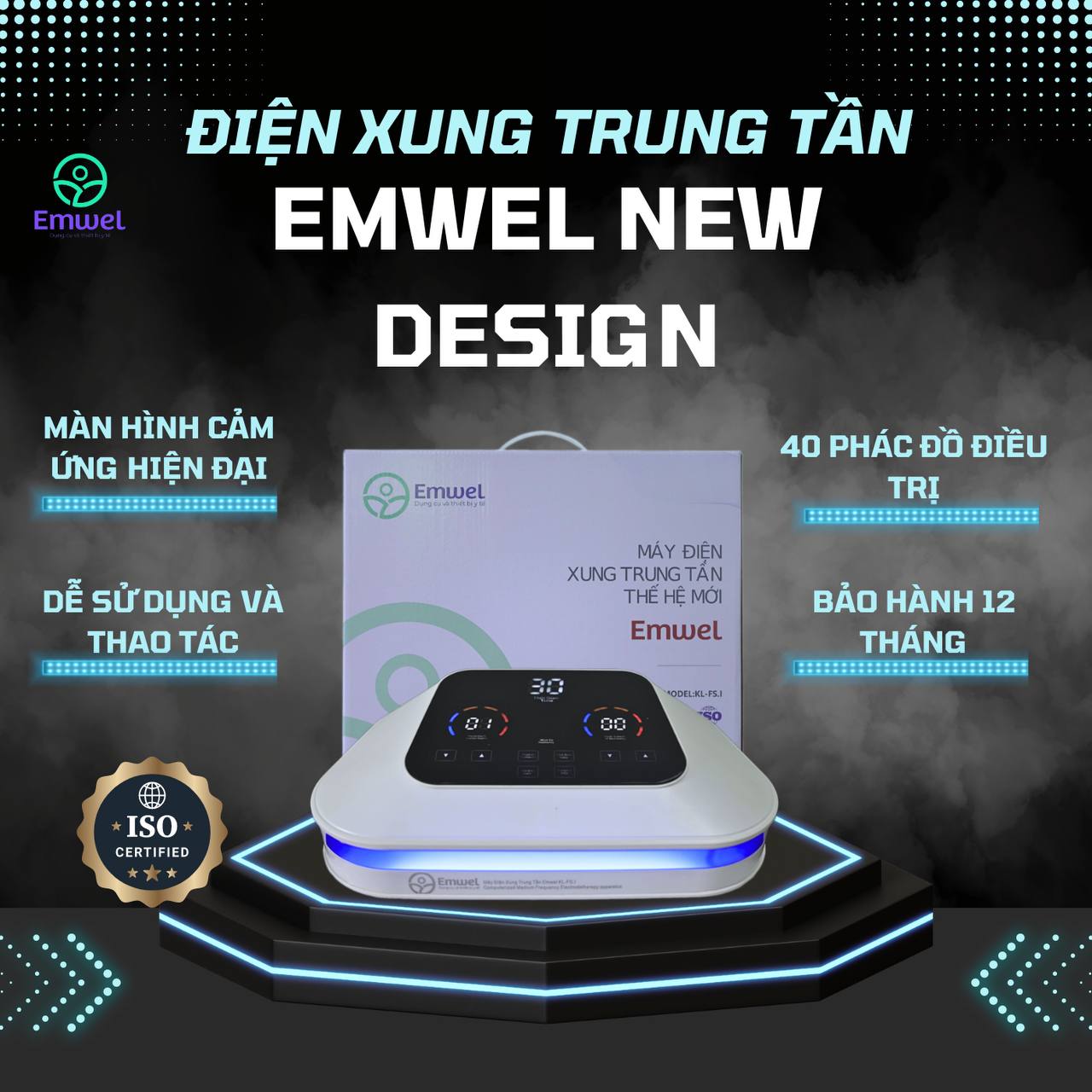 Máy điện xung trung tần Emwel và 4 lý do được nhiều người tiêu dùng hài lòng