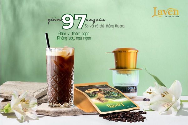 Cà phê Home Decaf 100% Robusta tách cafein không say, đậm vị