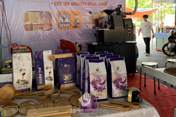 Laven coffee tích cực tham gia hội chợ để nhận được ý kiến đóng góp của khách hàng