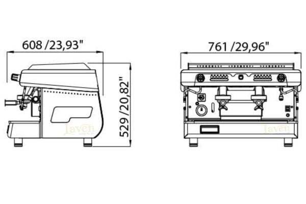 thông số máy pha BFC Delux 2G14EL