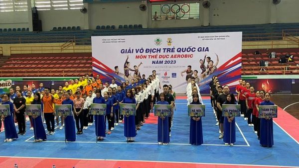 Nước khoáng kiềm thiên nhiên Vikoda tiếp sức cho Giải vô địch trẻ Aerobic quốc gia