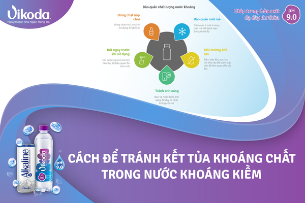 Cách để tránh hiện tượng kết tủa khoáng chất trong nước khoáng kiềm