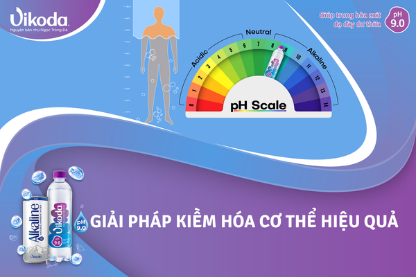 Giải pháp kiềm hóa cơ thể hiệu quả