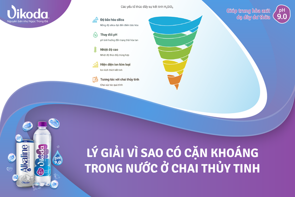 Lý giải vì sao có cặn khoáng trong nước ở chai thủy tinh