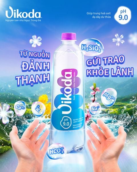 Nước khoáng kiềm thiên nhiên Vikoda là dòng sản phẩm chủ lực tạo dựng nên tên tuổi của Vikoda.