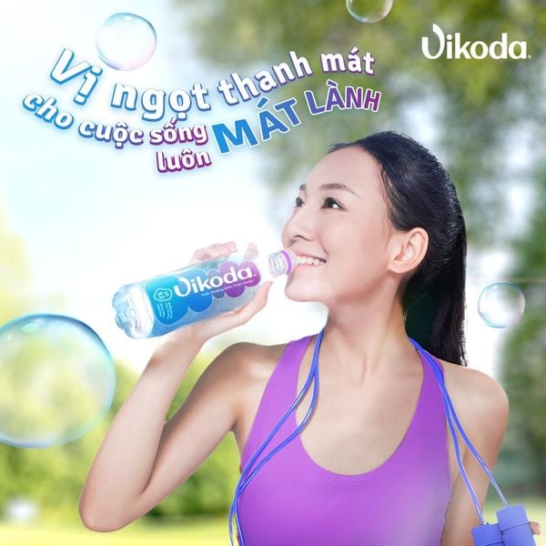 Nước khoáng kiềm thiên nhiên Vikoda đảm bảo giữ vẹn nguyên vị ngọt mát từ khoáng chất thiên nhiên.