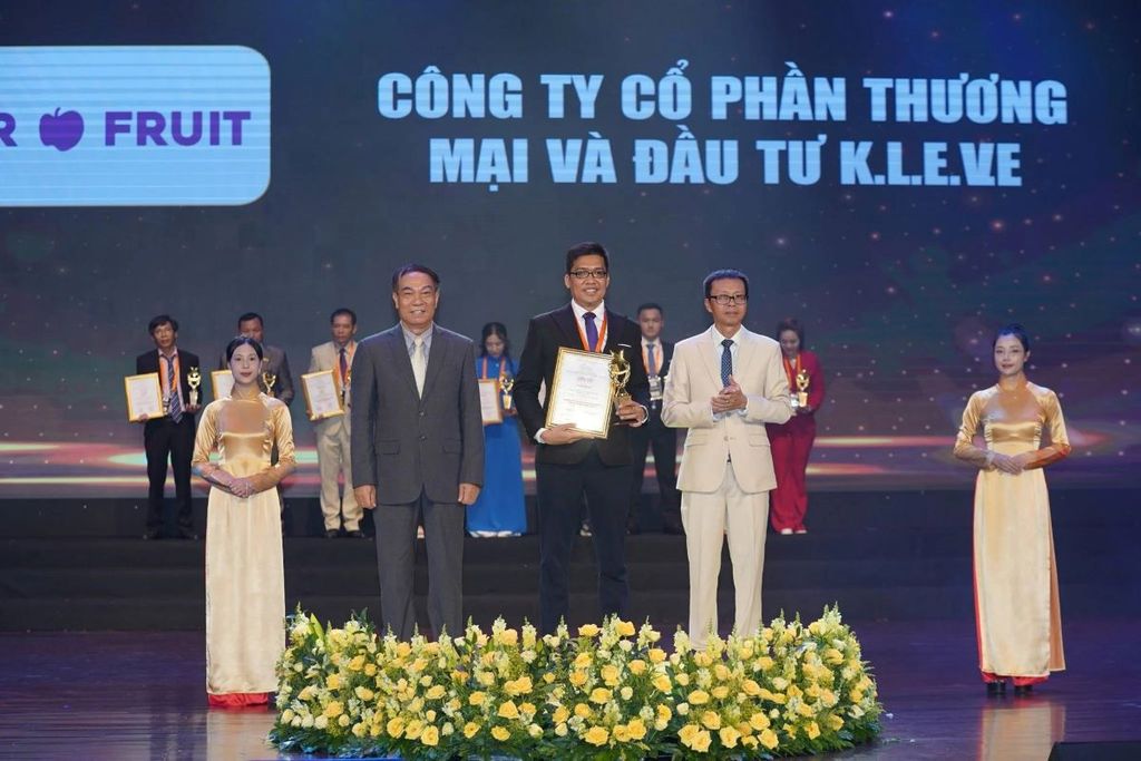 THƯƠNG HIỆU KLEVER FRUIT ĐẠT TOP 10 SẢN PHẨM DỊCH VỤ CHẤT LƯỢNG CHÂU Á 2024