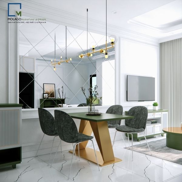 Kích Thước Bàn Ăn 6 Ghế Tiêu Chuẩn