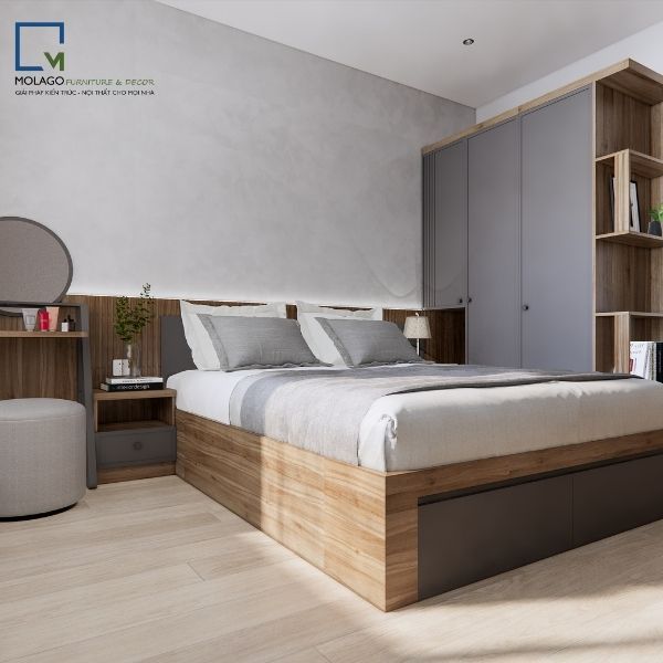 Giường Gỗ Công Nghiệp Giá Tốt