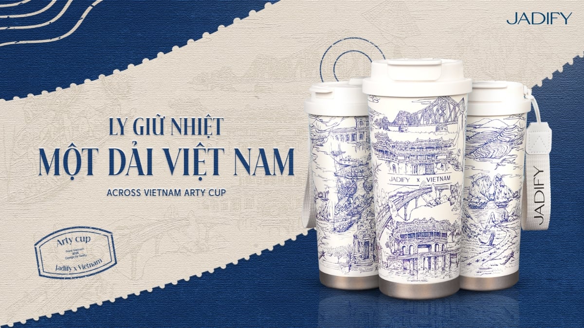 Ly giữ nhiệt Một dải Việt Nam - Tinh hoa Việt, đậm chất Việt