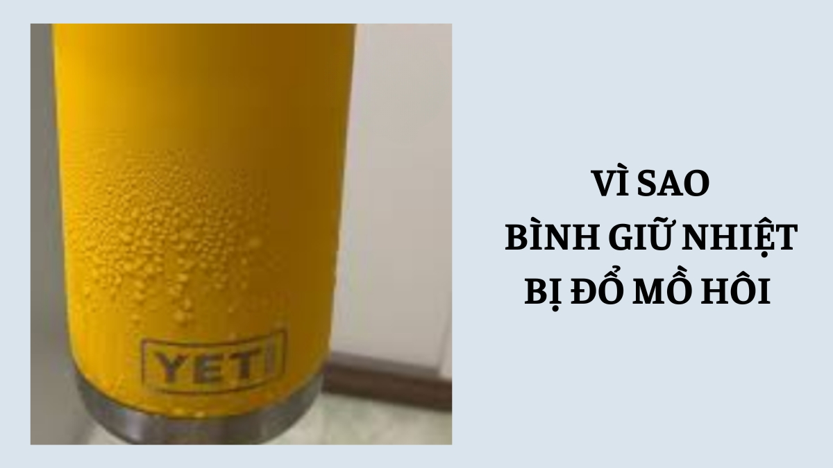 Bình giữ nhiệt bị đổ mồ hôi là bị gì? Nguyên nhân và cách khắc phục