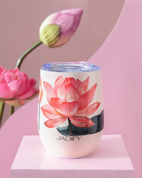 Cốc Giữ Nhiệt Hoa Sen - Hương Sen Mùa Hạ - Eggy Cup Sunset – 350ml – Jadify