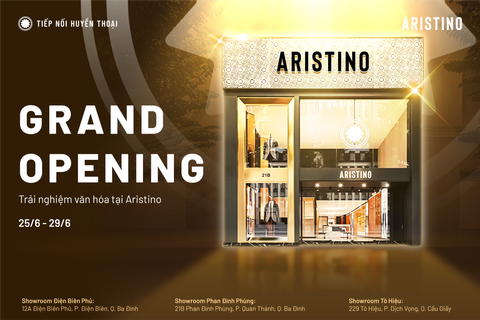 KHAI TRƯƠNG ĐỒNG LOẠT 3 SHOWROOM ARISTINO TẠI HÀ NỘI