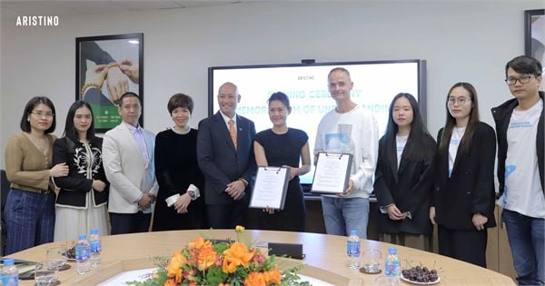 LỄ KÝ KẾT THỎA THUẬN HỢP TÁC GIỮA ARISTINO VÀ TỔ CHỨC SAO BIỂN  - ROOM FOR EDUCATION