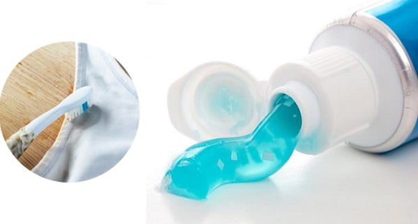 Cách tẩy áo trắng bằng kem đánh răng an toàn cho làn da