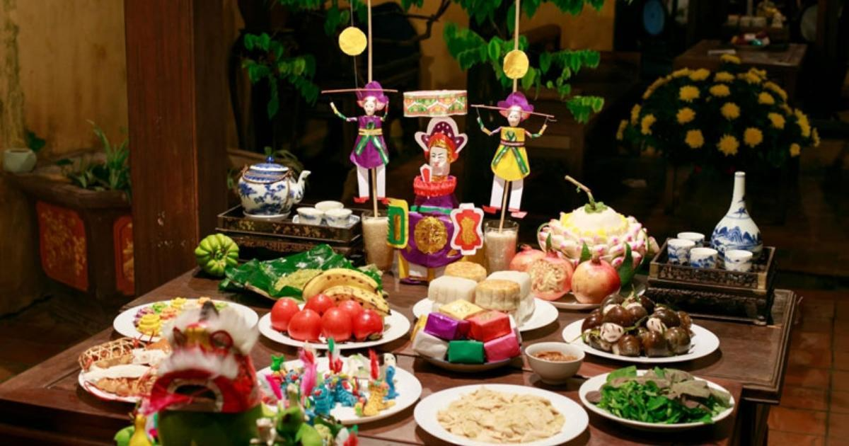 Mâm cỗ Trung thu có những gì? Nét độc đáo trong mâm cỗ trung thu ba