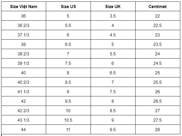 Cách xác định size giày nam cực chuẩn cho các chàng