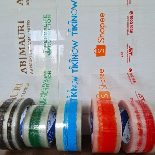 Băng keo in chữ - Băng keo in logo nâng tầm thương hiệu