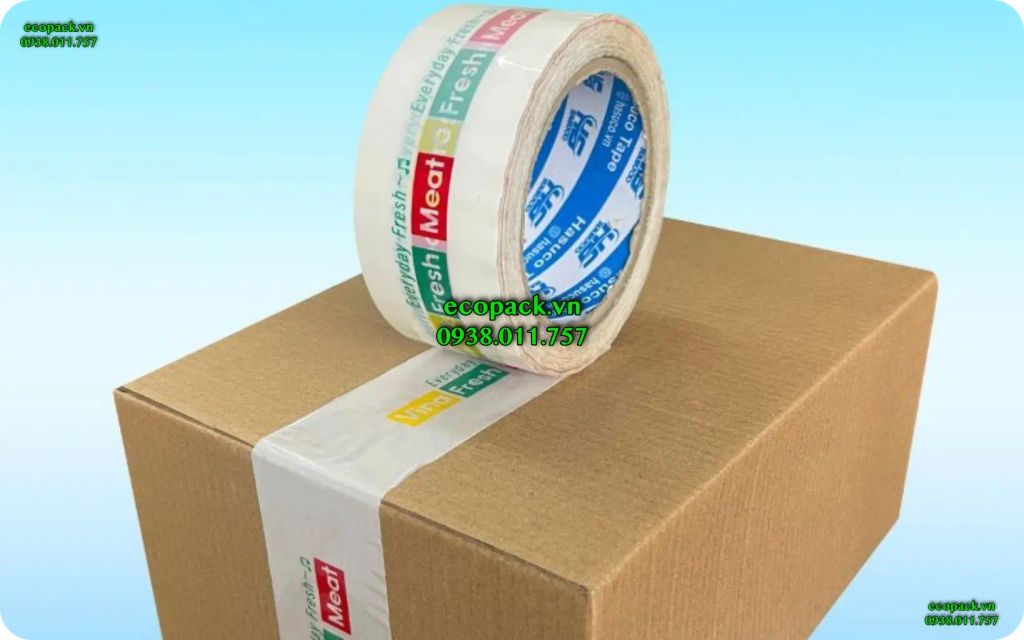 In băng keo logo chất lượng cao, in sắc nét, giá tốt, giao hàng nhanh chóng